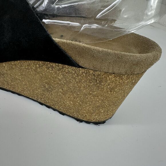 Birkenstock Papillio Namica Women's Wedge Slide Sandal US 8.5 EU 39 Suede Black - Picture 7 of 13